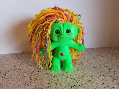 Troll Doll 3d Printed Sherbert 4 inch Green