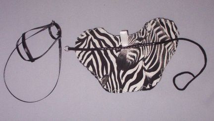 Zebra Print Bareback & Bridle